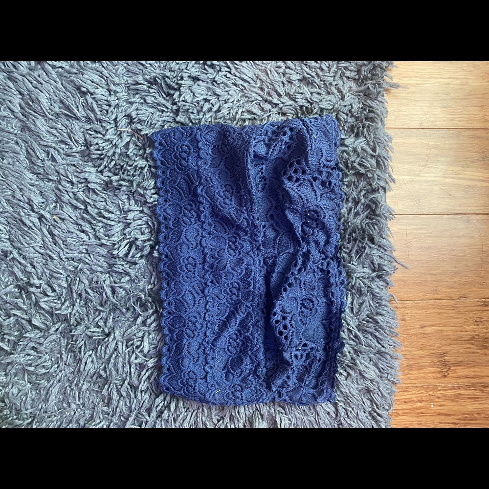 Navy Blue Aerie Bandeau Bralette